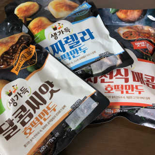 풀무원 생가득 호떡만두 3종세트 — 4.33점을 준 리뷰어가 2018년 11월 올린 사용 사진
