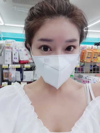 [블루캐롯] 힐링타임 가습마스크 1박스 — 5점을 준 리뷰어가 2019년 7월 올린 사용 사진