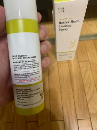달리프 클로렐라 베러 루트 쿨링 스프레이 100ml — 4점을 준 리뷰어가 2019년 7월 올린 사용 사진