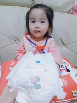 보솜이 베이비케어 팬티형 기저귀 — 4.5점을 준 리뷰어가 2019년 3월 올린 사용 사진