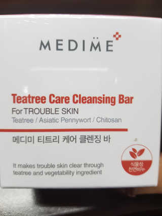 메디미 티트리케어 클렌징 바 — 4.17점을 준 리뷰어가 2017년 9월 올린 사용 사진