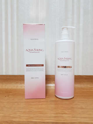 아쿠아큐링 아쿠아S링 퓨어리프레싱 헤어케어 500ml — 5점을 준 리뷰어가 2018년 8월 올린 사용 사진