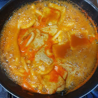 잠실맛집,홍코너떡볶이가우리집에[옛날맛,짜장맛옵션] — 5점을 준 리뷰어가 2019년 11월 올린 사용 사진