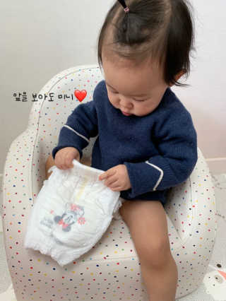 보솜이 베이비케어 팬티형 기저귀 — 5점을 준 리뷰어가 2019년 3월 올린 사용 사진