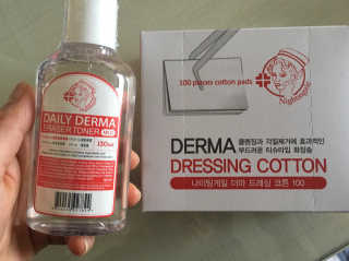 나이팅게일 광채토너130ml+더마 드레싱 코튼 100 SET — 5점을 준 리뷰어가 2018년 5월 올린 사용 사진