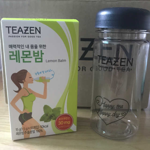 티젠 레몬밤 + 마이보틀 리뷰 사진