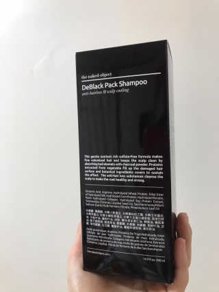 the naked object [탈모볼륨샴푸] 디블랙 팩 샴푸 — 4점을 준 리뷰어가 2019년 12월 올린 사용 사진