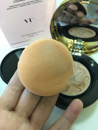 브이티 코스메틱 VT 리얼 콜라겐 팩트 — 4점을 준 리뷰어가 2017년 2월 올린 사용 사진