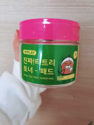 미플레이 진짜 티트리 토너 패드 — 4점을 준 리뷰어가 2018년 11월 올린 사용 사진
