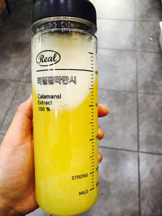 장수농가 리얼깔라만시 — 5점을 준 리뷰어가 2018년 6월 올린 사용 사진