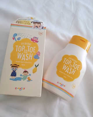 꼬모조이 뽀득뽀득 콩순이 탑투토 워시 — 4점을 준 리뷰어가 2019년 10월 올린 사용 사진