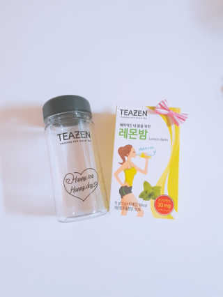 티젠 레몬밤 + 마이보틀 — 5점을 준 리뷰어가 2018년 7월 올린 사용 사진