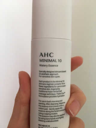 AHC 에이 에이치 씨 미니멀 10 워터리 에센스 — 3.5점을 준 리뷰어가 2018년 12월 올린 사용 사진