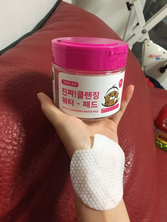 미플레이 진짜 클렌징 워터 패드 리뷰 사진