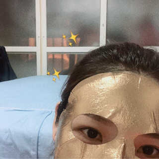 비알티씨 프레스티지 24K 골드 캐비어 호일 마스크 — 5점을 준 리뷰어가 2019년 3월 올린 사용 사진