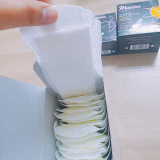 오플닷컴 맥심 하이진 안심생리대 패키지 — 4.33점을 준 리뷰어가 2018년 6월 올린 사용 사진