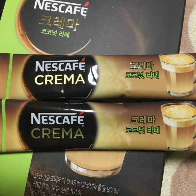 네스카페 크레마 코코넛라떼 리뷰 사진