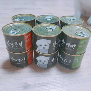 [펫토리아] BEST 한캔뚝딱 강아지 캔간식 — 4.5점을 준 리뷰어가 2019년 3월 올린 사용 사진
