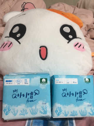 보타메디 마이아이엠 생리대 — 4.5점을 준 리뷰어가 2018년 12월 올린 사용 사진