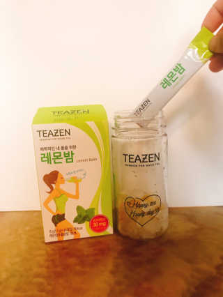 티젠 레몬밤 + 마이보틀 — 4.83점을 준 리뷰어가 2018년 7월 올린 사용 사진