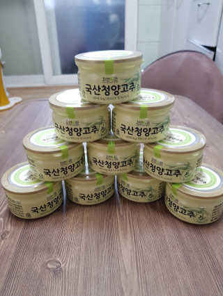 이롬 자연이든 국산청양고추 — 5점을 준 리뷰어가 2018년 8월 올린 사용 사진