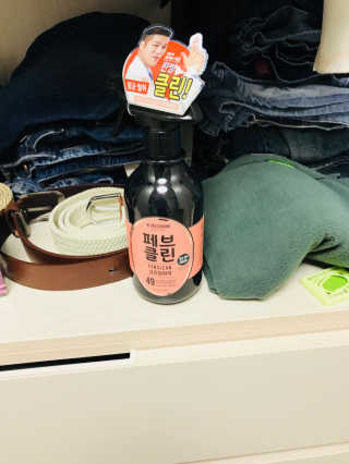 더블유드레스룸 페브클린 500ml — 5점을 준 리뷰어가 2018년 8월 올린 사용 사진