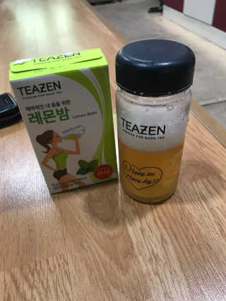 티젠 레몬밤 + 마이보틀 — 3.67점을 준 리뷰어가 2018년 7월 올린 사용 사진