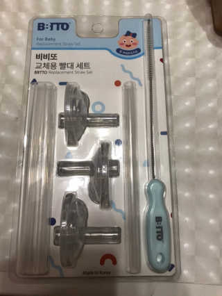 비비또 타사호환 교체용 빨대세트+빨대세척솔 — 5점을 준 리뷰어가 2019년 7월 올린 사용 사진