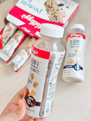 켈로그 프로틴바 멀티팩+프로틴 그래놀라 쉐이크 2종 — 5점을 준 리뷰어가 2020년 1월 올린 사용 사진