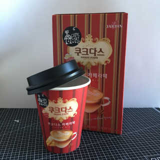 (주)쟈뎅 쟈뎅 까페모리 쿠크다스 까페라떼 — 5점을 준 리뷰어가 2017년 11월 올린 사용 사진