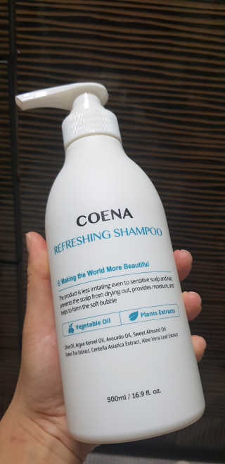 코에나샴푸 500ml — 3.5점을 준 리뷰어가 2019년 8월 올린 사용 사진