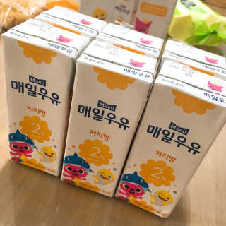 매일우유 멸균 매일우유 저지방 2프로 멸균 핑크퐁 에디션 6입 — 5점을 준 리뷰어가 2017년 12월 올린 사용 사진