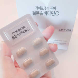 라이프에버퓨어 철분 비타민C — 5점을 준 리뷰어가 2019년 1월 올린 사용 사진