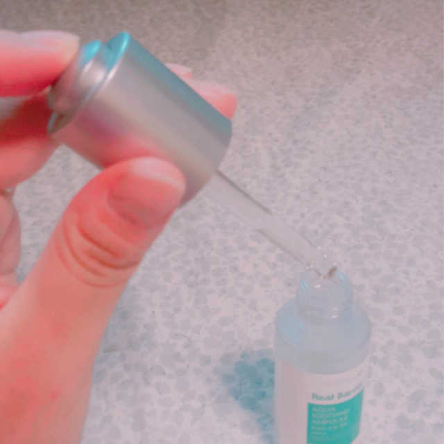 리얼 베리어 아쿠아 수딩 앰플 리뷰 사진