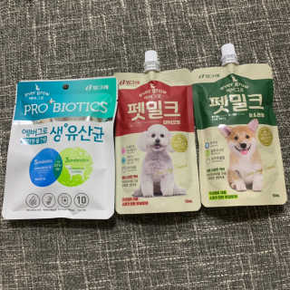 [빙그레] 에버그로 생유산균 1봉（10포입）+펫밀크2팩 — 5점을 준 리뷰어가 2019년 5월 올린 사용 사진