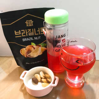 장수농가 브라질너트, 히비스커스 — 5점을 준 리뷰어가 2018년 8월 올린 사용 사진