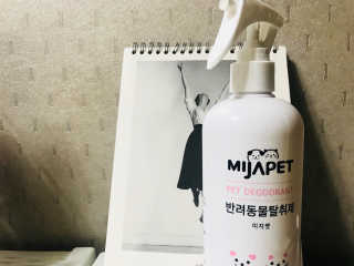 미자펫 반려동물탈취제 500ml — 2.67점을 준 리뷰어가 2018년 8월 올린 사용 사진