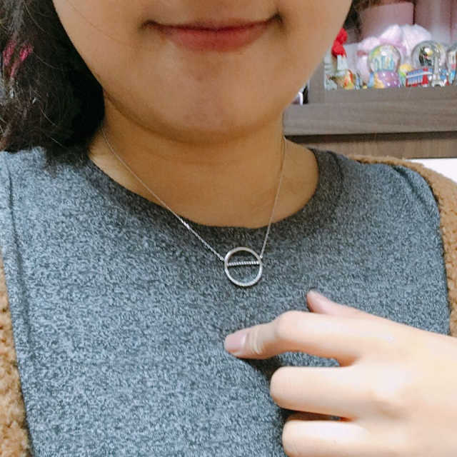폭스타일 스위트 서클 목걸이 (W/G) 리뷰 사진