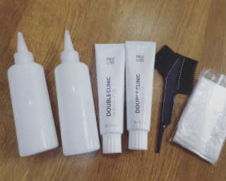 (주)에네스티 미스랩 더블 클리닉 헤어 컬러 크림 — 5점을 준 리뷰어가 2019년 10월 올린 사용 사진