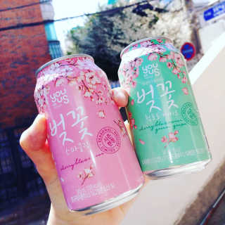 GS25 벚꽃 팝콘 + 벚꽃스파클링 + 벚꽃 청포도 에이드 — 4점을 준 리뷰어가 2018년 3월 올린 사용 사진