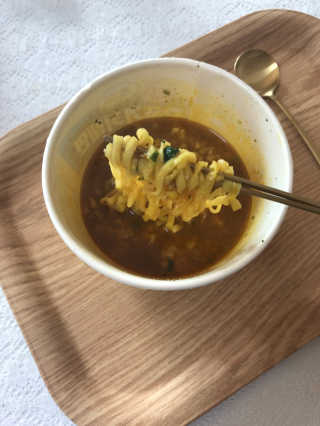 오뚜기카레면 2차 모집 — 5점을 준 리뷰어가 2019년 2월 올린 사용 사진