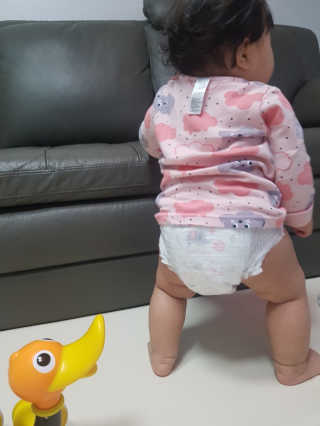 보솜이 리얼코튼 팬티형 — 5점을 준 리뷰어가 2019년 3월 올린 사용 사진