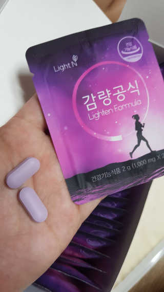 [감량공식] 다이어트 건강기능식품 — 5점을 준 리뷰어가 2020년 1월 올린 사용 사진