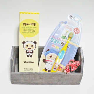 달곰이 어린이 치약+어린이 칫솔 SET — 5점을 준 리뷰어가 2017년 9월 올린 사용 사진