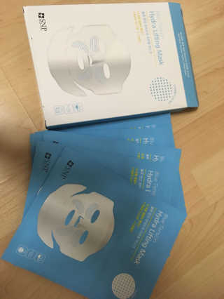 SNP 블루 텐션 하이드라 리프팅 마스크 — 4.5점을 준 리뷰어가 2018년 3월 올린 사용 사진