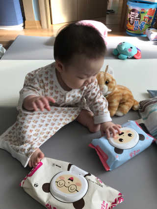달곰이 물티슈 — 4.5점을 준 리뷰어가 2017년 2월 올린 사용 사진