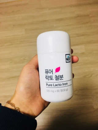 네츄럴굿띵스 퓨어 락토 철분 60일분 — 4.67점을 준 리뷰어가 2018년 2월 올린 사용 사진
