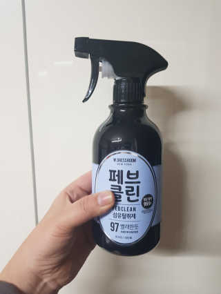 더블유드레스룸 페브클린 500ml — 4.33점을 준 리뷰어가 2018년 11월 올린 사용 사진