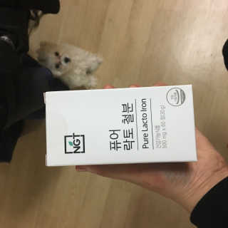 네츄럴굿띵스 퓨어 락토 철분 60일분 — 3.83점을 준 리뷰어가 2018년 1월 올린 사용 사진
