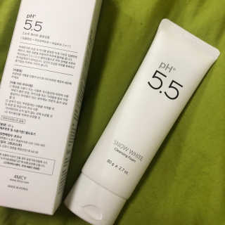 포므시 스노우화이트클렌징폼pH5.5 — 4.5점을 준 리뷰어가 2020년 1월 올린 사용 사진